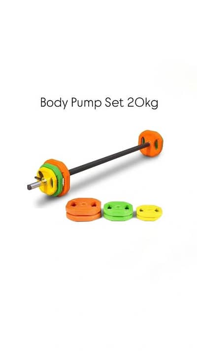 New Studio Body Pump Set 20kg Dumbbells