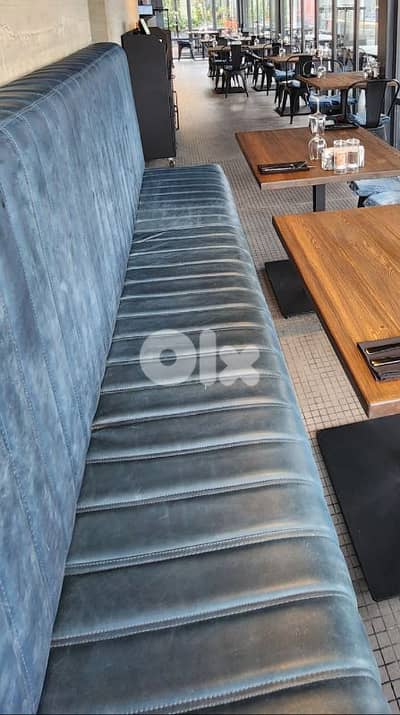 Leather sofa like new 3.5mt