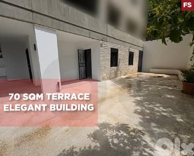 70sqm terrace, Elegant building, prime area, Jeita/جعيتا  REF#FS135496