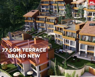 Underground parking ,terrace 77 sqm,Faqra club /فقرا REF#ML135499