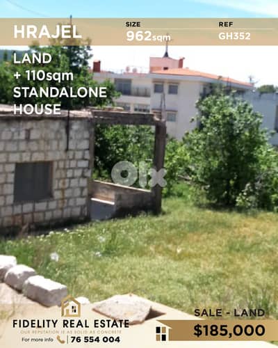 Land for sale in Hrajel GH352 أرض  للبيع في حراجل