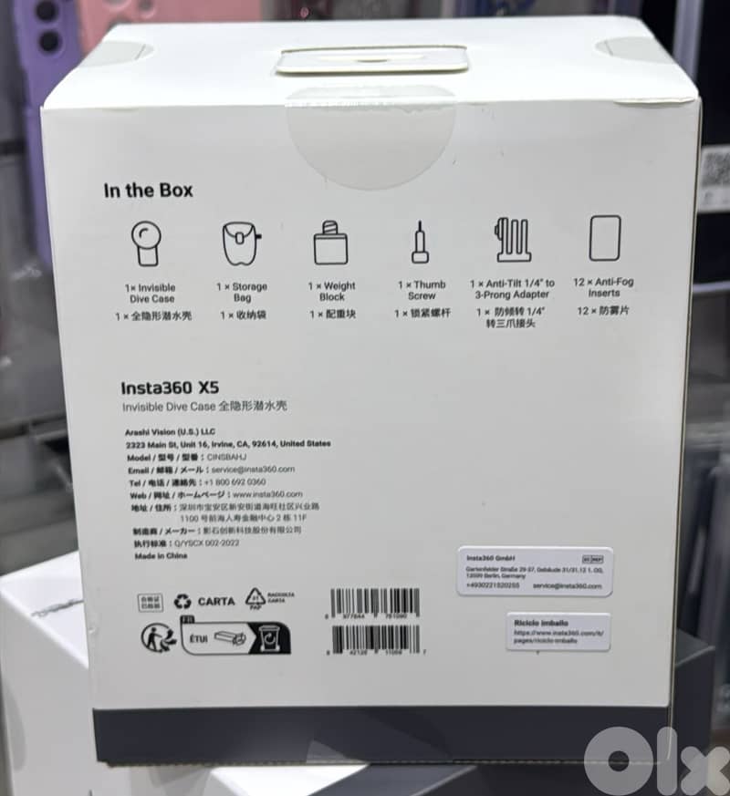 Insta360 Invisible Dive case x5 90$ 1