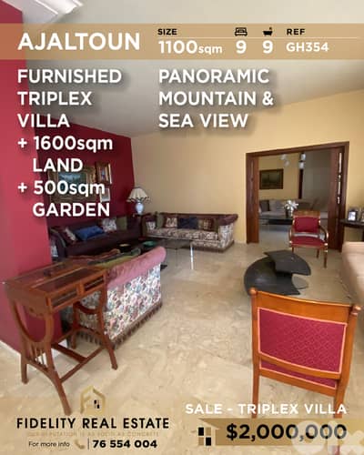 Villa for sale in Ajaltoun GH354 فيلا للبيع في عجلتون