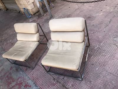2 vintage chrome chairs, 260$