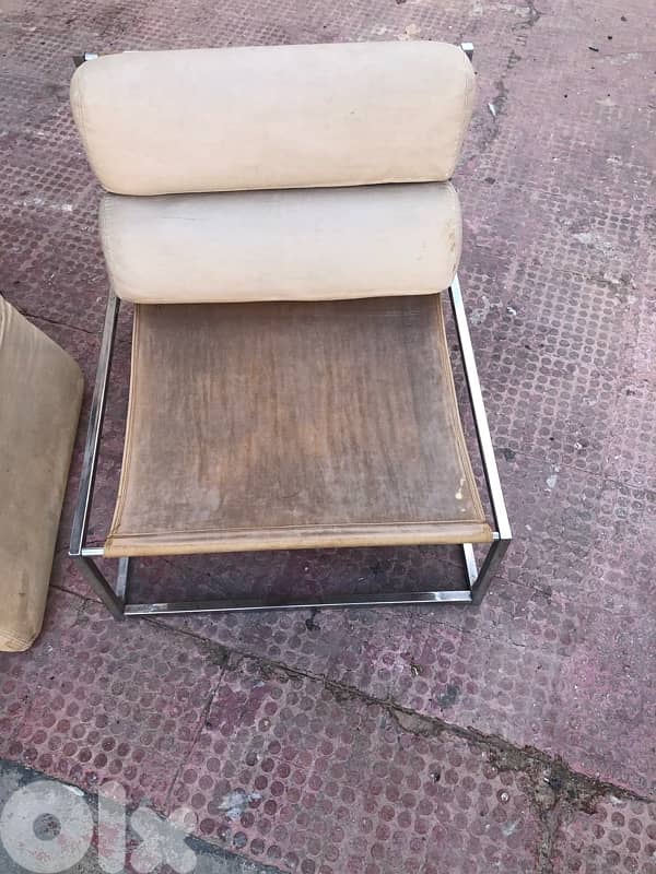 2 vintage chrome chairs, 260$ 4