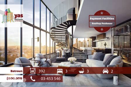 Batroun 392m2 | Rooftop Penthouse | Under Construction | Sea View |MCH