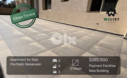 Apartment for sale in Kfarhbab شقة للبيع في  كفرحباب