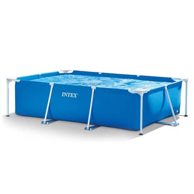 Intex Rectangular Frame Above Ground Pool 300 x 200 x 75 CM -حوض سباحة