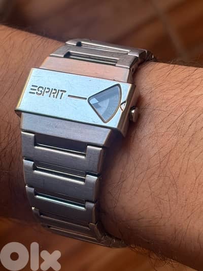Vintage Authentic ESPRIT 805 JumpHour Watch-Rare Retro-Cyberpunk Style