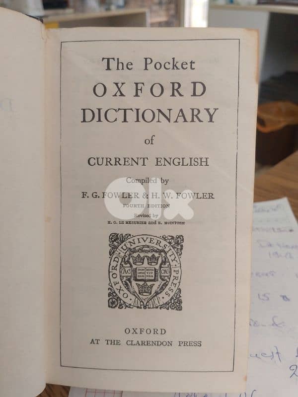 pocket  ixford dictionary 1