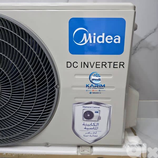 AC MIDEA DUAL INVERTER R32 GEAR ON COOLING & HEATING L1/L2/L3/L4/L5 7