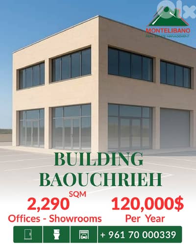 2,290 sqm Building For Rent in Baouchrieh بوشرية