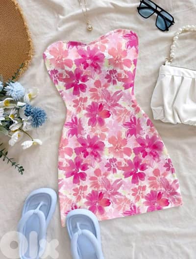 New Woman Casual Full Flower Print Summer Dress