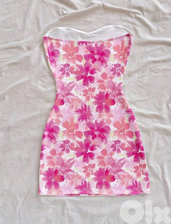 New Woman Casual Full Flower Print Summer Dress 1