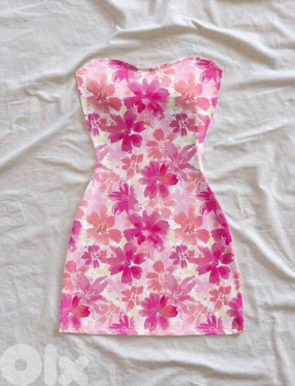 New Woman Casual Full Flower Print Summer Dress 3