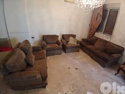 صالون مرتب 4قطع خشب زين