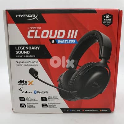 HyperX Cloud III Wireless (Black) – Excellent Condition – $90