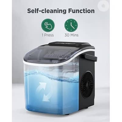 Silonn Bullet Ice Makers Countertop with Handle 26Lbs/24H