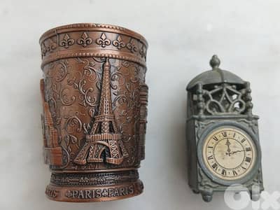 كباية وساعة معدن