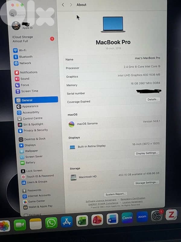 macbook pro 2019 2