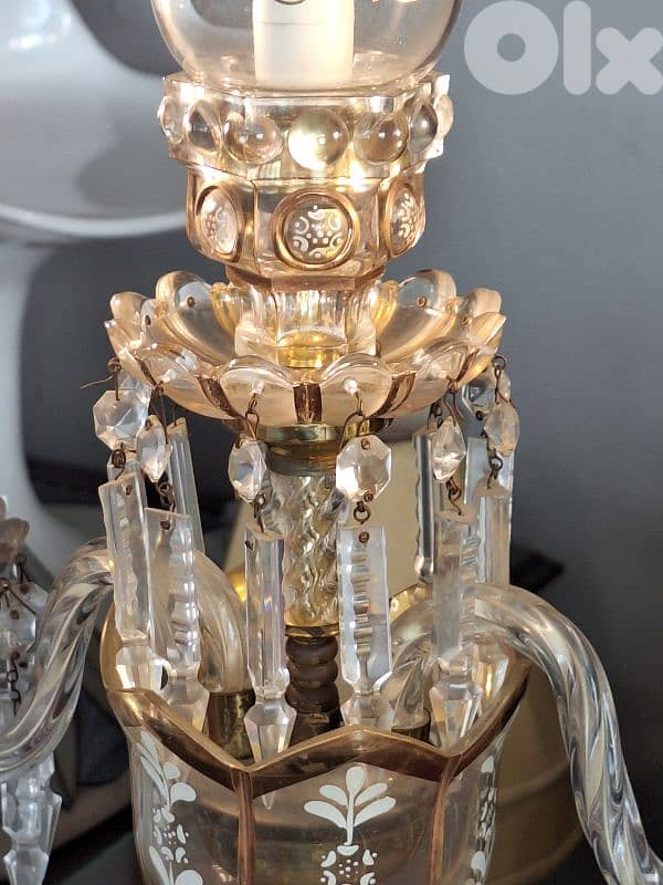 2 original czech crystal gerandoles lamps 6