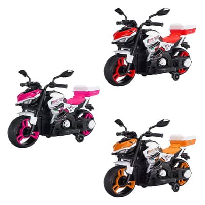 2-Wheel Electric Kids Motorbike With Training Wheels 12V 4.5AH - دراجة