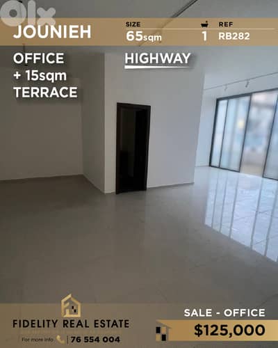 Office for sale in Jounieh RB282 مكتب للبيع في جونيه