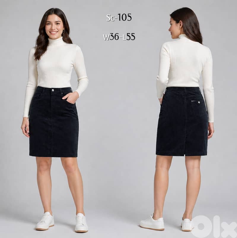 Collection of Corduroy Skirts from European Brands 2