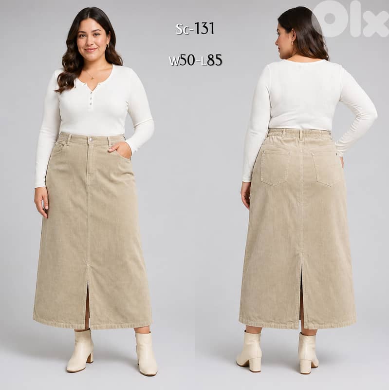 Collection of Corduroy Skirts from European Brands 10