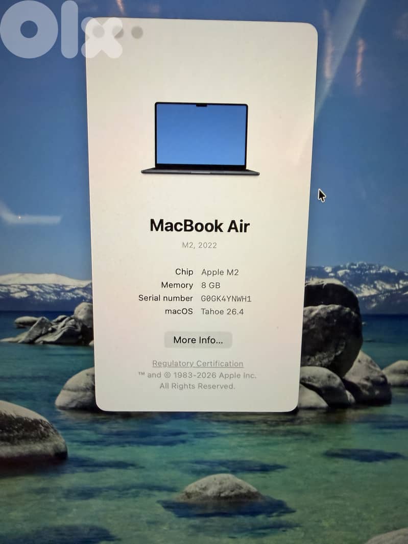 SALE! 2022 Macbook Air M2 Chip, 13 inch model, 8GB Memory. 3