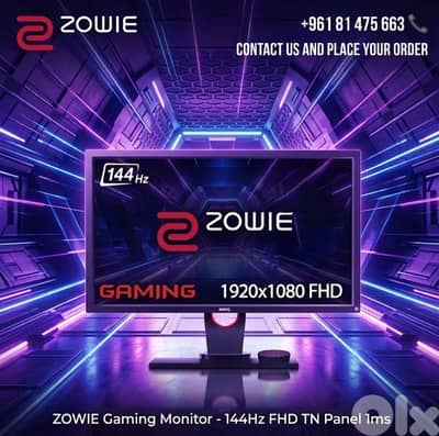 Gaming Monitor Benq 144Hz PC , Console Ps4 , Xbox