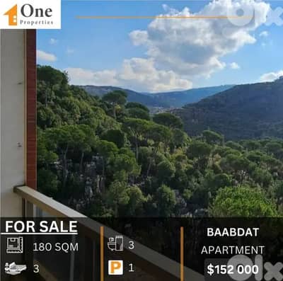 APARTMENT FOR SALE IN BAABDAT/METN