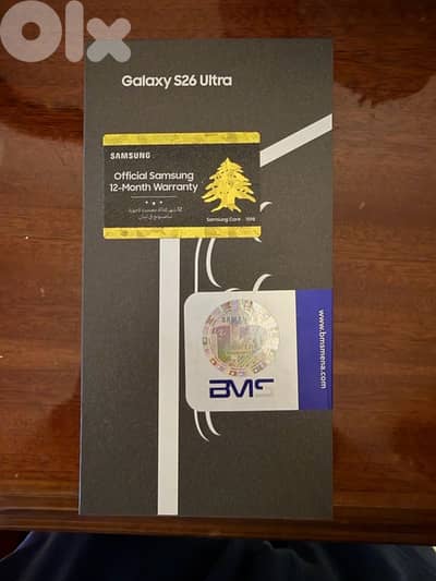 New S26 Ultra 256 GB Black BMS warranty