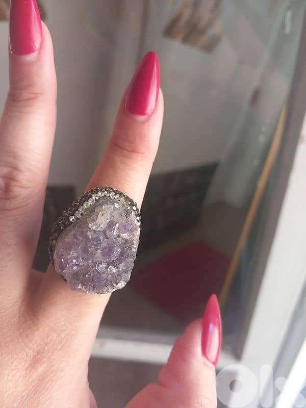 Amethyst stone ring 1