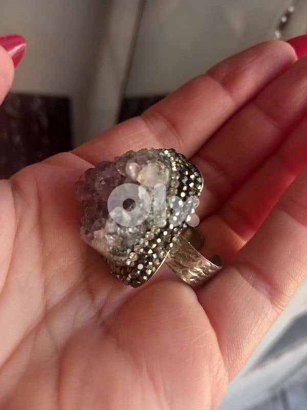 Amethyst stone ring 4