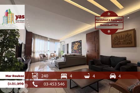 Mar Roukoz 240m2 | Furnished & Equipped | Calm Street | OH