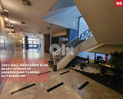 4 balconies/elevators 24/7/Hamra/الحمرا/ Parking spots/ REF#NS135585 !