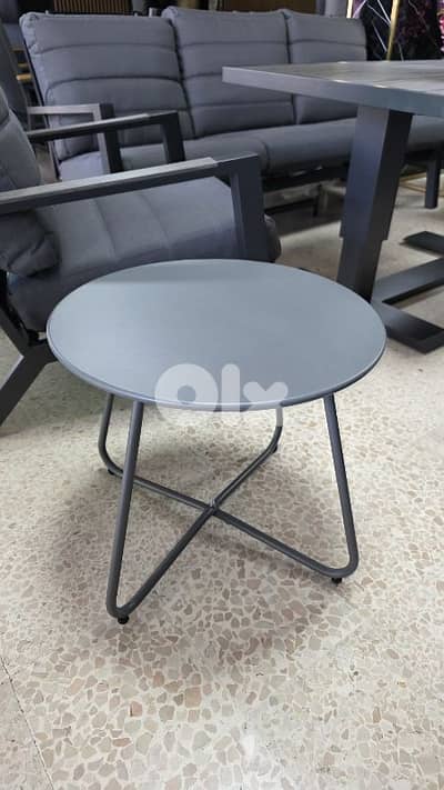 Side table steel طاولة ستيل للخارج