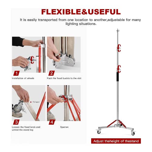 ARQA 3M Light Stand With Wheels 2
