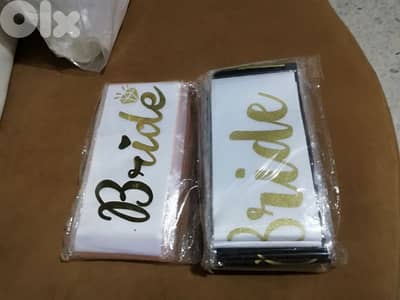 bride and bride to be items