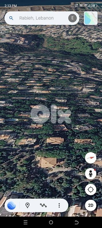 Rabieh land 1900 meters villa's area Sea mountains view 03703564