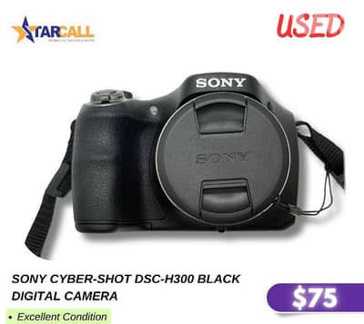 SONY CYBER-SHOT DSC-H300 BLACK DIGITAL CAMERA