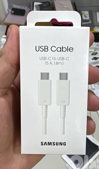 Samsung usb-c to usb-c cable (5a,1.8m) white