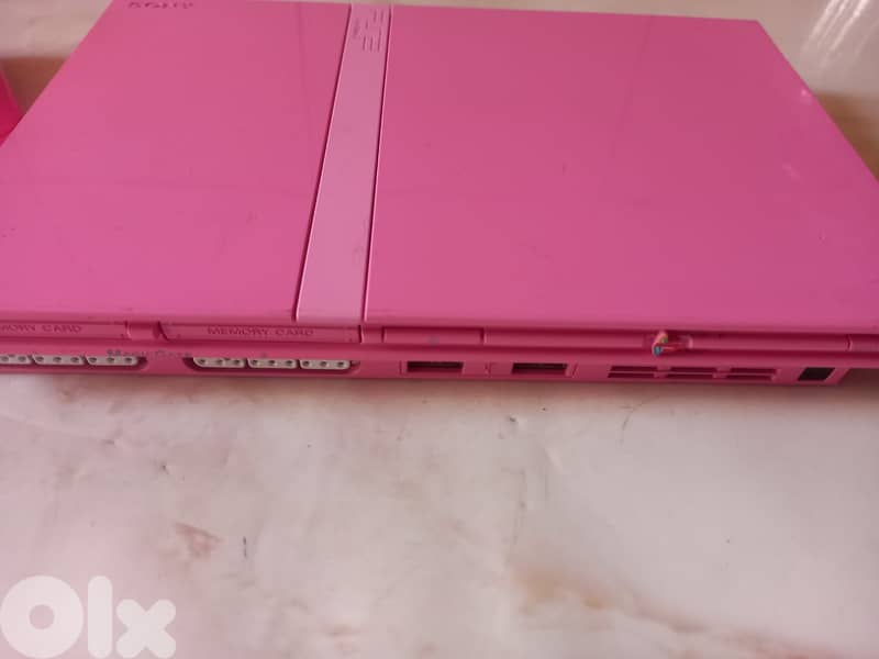 playstation 2 pink edition PAL original state no mod including 1 contr 2