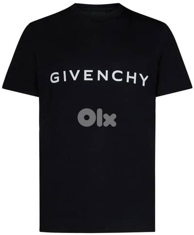 Givenchy FW22 Logo Print Crewneck T-Shirt Black Size 2XL
