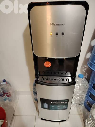 hisense water dispenser bottom load  6 months warranty