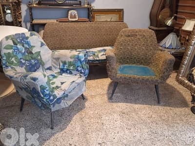 set of 3 pieces vintage salon