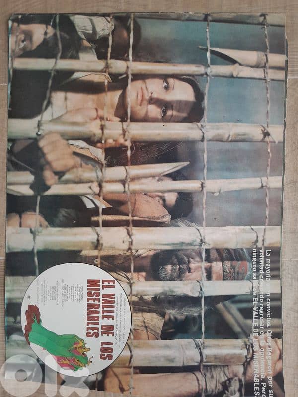 8 Spanish original movie poster 1975 "El valle de los miserables" 6