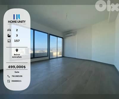 apartment woth terrace for sale in saccine Achrafieh, Beirut