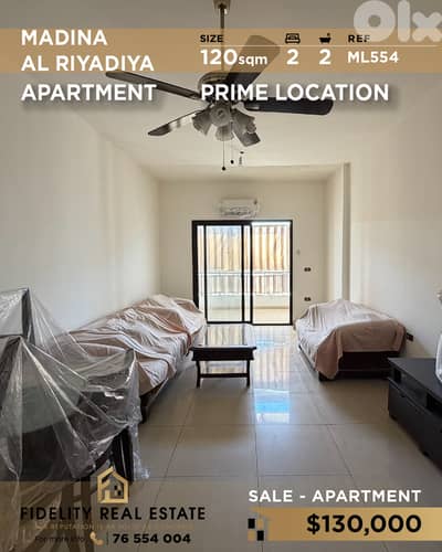 Apartment for sale Madina Riyadiya ML554 شقة للبيع في المدينة الرياضية